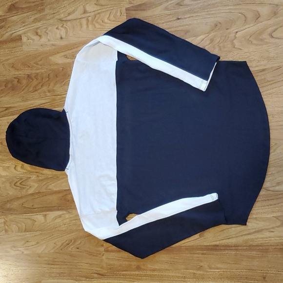 Under Armour Big Girls Favorites Jersey Hoodie Size L Loose Fit Black White - Picture 11 of 11